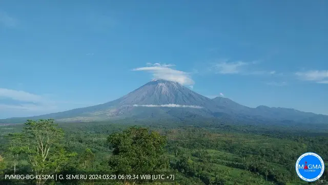 MEGABERITA - Badan Geologi Minta Masyarakat Tetap Waspada Potensi Awan Panas dari Aktivitas Gunung Semeru