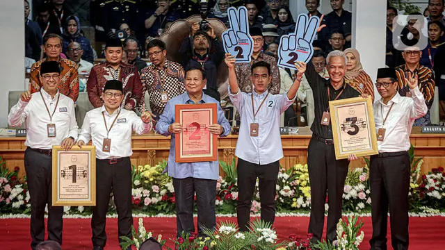 Ringkasan pemenang di 32 provinsi yang telah diproses oleh KPU RI