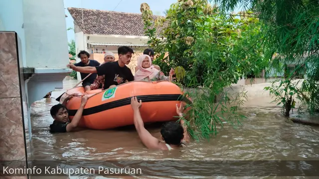 MEGABERITA - BNPB Sebut Banjir di Pasuruan Surut, Warga Sudah Beraktivitas Normal